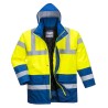 S466 - Hi-Vis Contrast Traffic Jacket Yellow/Royal